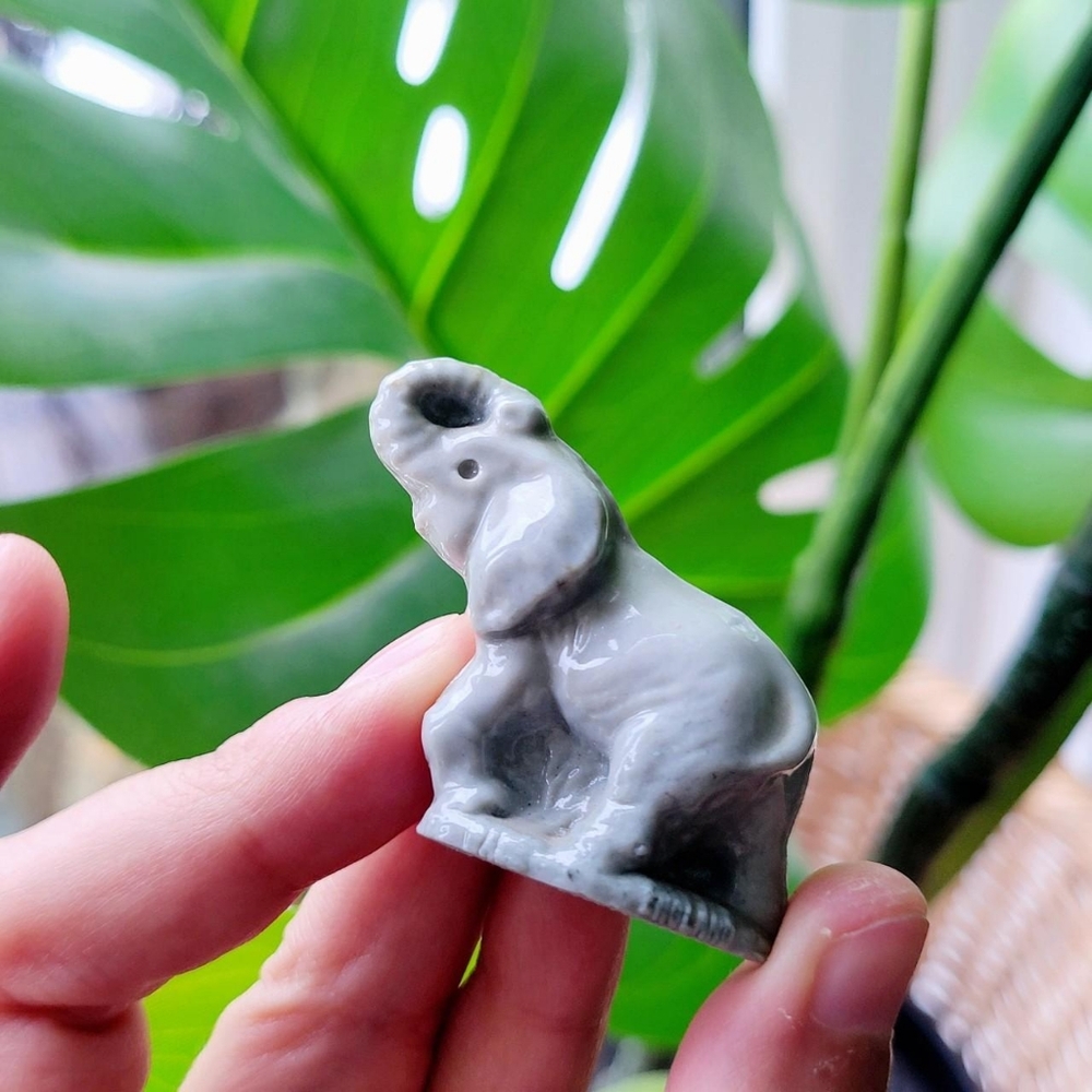 Vintage Wade Whimsies Ceramic Elephant Figurine